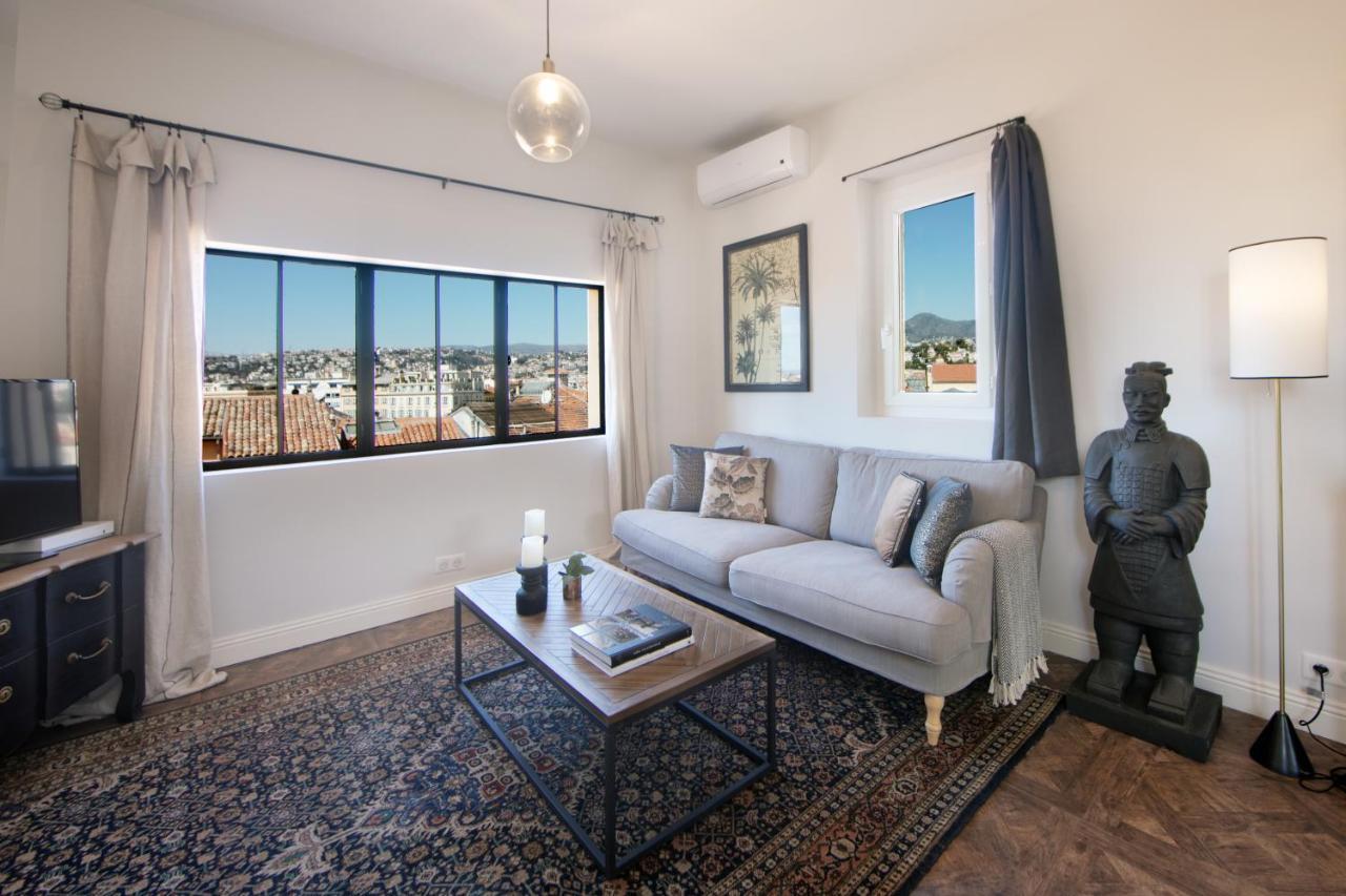 니스 Cocoon Loft - Magnifique Loft Sous Toit, Refait A Neuf, Vues Splendides, Clim, Wifi 아파트 외부 사진