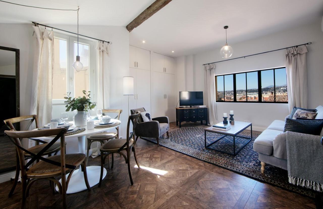 니스 Cocoon Loft - Magnifique Loft Sous Toit, Refait A Neuf, Vues Splendides, Clim, Wifi 아파트 외부 사진
