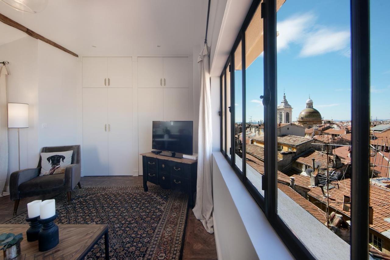 니스 Cocoon Loft - Magnifique Loft Sous Toit, Refait A Neuf, Vues Splendides, Clim, Wifi 아파트 외부 사진